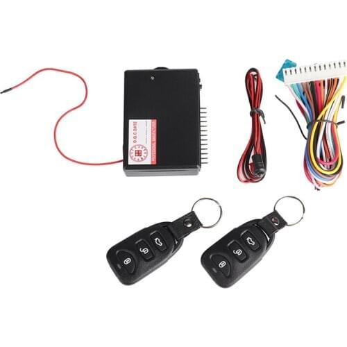 New 2 Door Car Keyless Locking Kit 12V 15A Remote Centrol Vehicle Entry System DT Universal Cars Alarm Systems Accessories