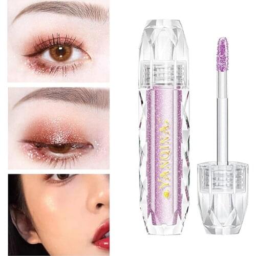 Glitter Liquid Eyeshadow Metallic Diamond Shiny Eye Liner Pen Waterproof Long Lasting Shimmer Pigmented Cosmetic Maquiagem