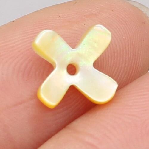 1 PC Natural Sea Water Cross-shaped Shell Loose Beads Handmade DIY Necklace Bracelet Earrings Jewelry Accessories Bead Making