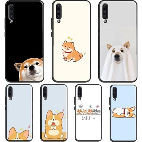 Corgi dog Cartoon Case For Samsung A52 A12 A32 A72 A21S A20e A21S A31 A51 A71 A10 A02S A50 A70 Back Cover