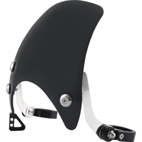 Black Windshield Motorcycle Compact Sport Wind Deflector For Harley Sportster XL883 XL1200 04-Up Models