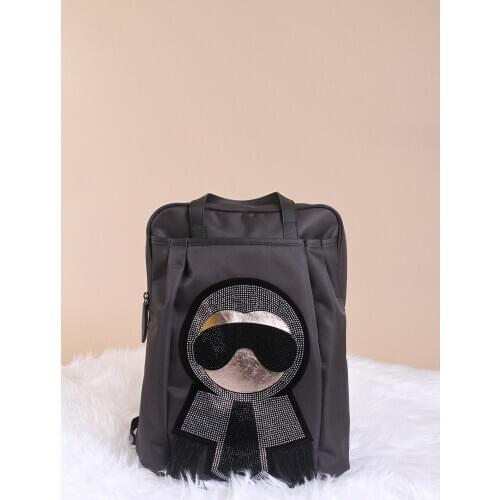 De Vib Fashion 2021 Satin New Season Vintage Backpack Bags For Ladies