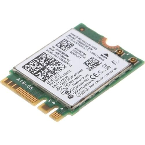 For intel Wireless-N 7265 7265NGW BN Dual Band 2x2 Wi-Fi Bluetooth 4.0 WiFi Card