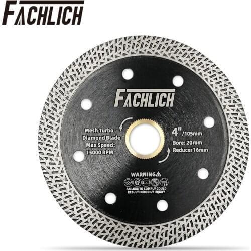 1pc Dia 105/115/125/180/230mm Sintered Diamond Cutting Disc Mesh Turbo Rim Segment Saw Blade for Marble Granite Stones