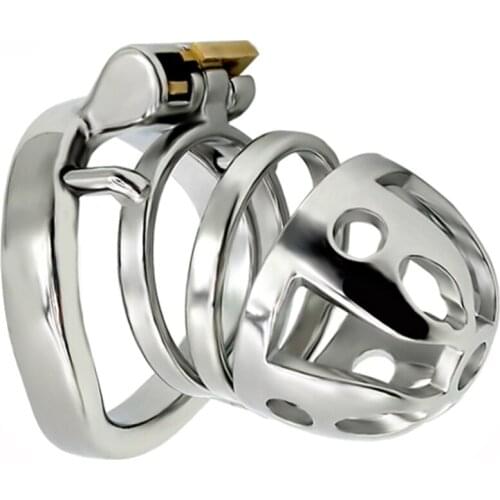 Curved Stainless Steel Male Chastity Cage Penis Sleeve adult sex product cock cage SM games man sex toys cock lock ring