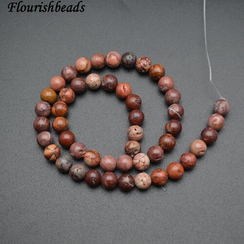 Natural Red Porcelain Jasper Stone Round Loose Beads 6mm 8mm 10mm