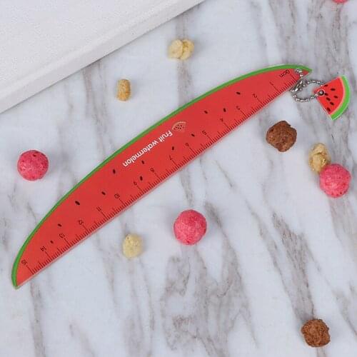 Rulers Straight Measurement Tool Cute Fruit Pattern School Materials Plastic