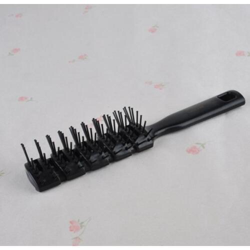 Mayitr 20cm Black Vent Brush Hair Care Detangling Anti-Static Vented Drying Hair Brush Comb For Styling Tools