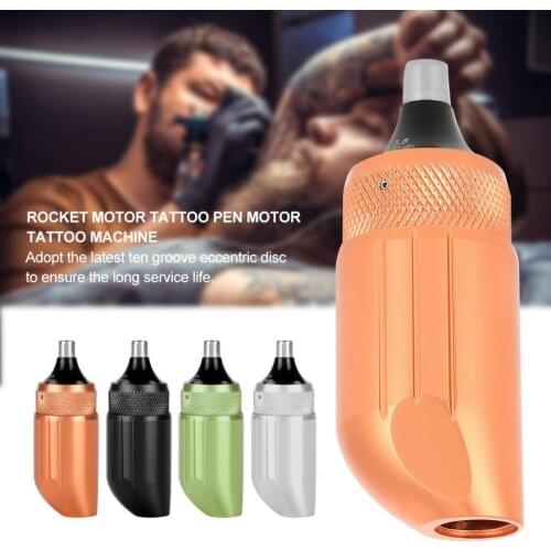 Rocket Motor Mini Tattoo Pen Machine Rotary Coloring RCA Tattoo Gun For Eyebrow lip Makeup Tattoo Cartridge Microblading Grips
