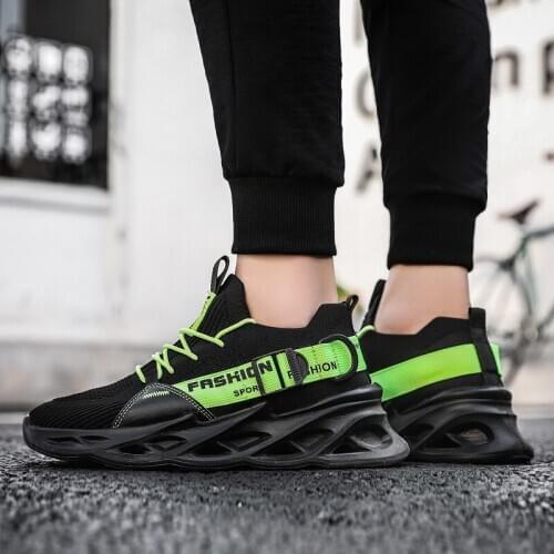 Fashion knitting shoes Sneakers solid mesh 39 men Male sports for white male casuales trainers sale Light slip informales on de