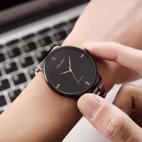 Men Watch Simple Diamond Casual Quartz Watches Relogio Masculino New Business Sports Leisure Quartz WristWatch Reloj Hombre