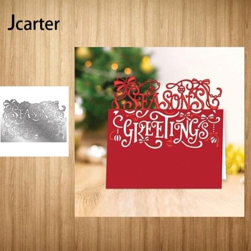 2021 New Metal Cutting Dies Season Greetings Card Craft Scrapbooking Handmade Knife Mould Blade Punch Stencils Dies Cut Model