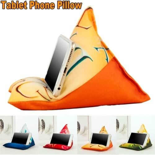 Stand Pillow Tablet Stand Pillow Holder Universal Phone Stands Multi-Angle Soft Pillow for Floor Sofa Bed Desk Couch Reading