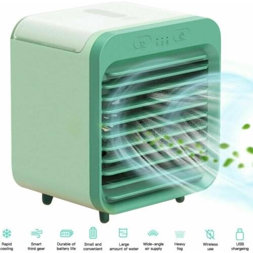 Portable Mini Air Cooler Fan USB Air Conditioner Desktop Air Cooling Fan Humidifier Purifier For Bedroom Auto Car Office