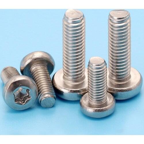 M8 Six lobe plum Round-Pan Head TORX machine screws 304 stainless steel bolts