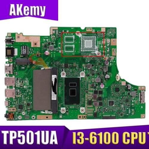 TP501UA for ASUS TP501UB TP501UQK TP501U TP501UQ TP501UJ laptop motherboard TP501UA mainboard test OK I3-6100 CPU