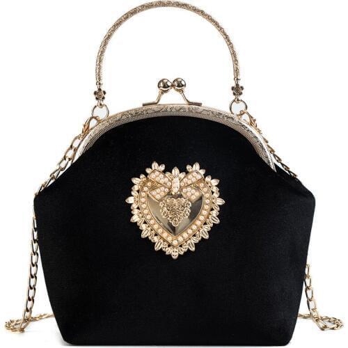 Vintage Women Evening Bag 2019 Party Banquet Flannelette Bag Girls Wedding Clutches Handbag Chain Shoulder Bag Bolsas Mujer