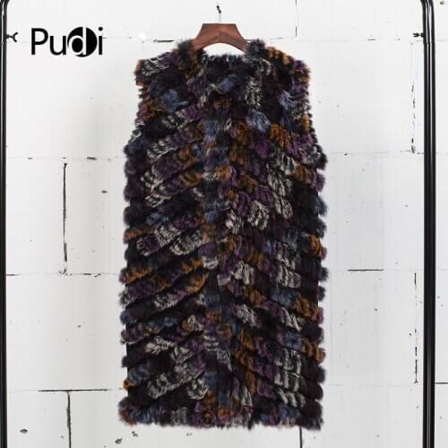 VT7023 Ms winter new fur weave vest comfortable rabbit fur vest fashion to keep warm
