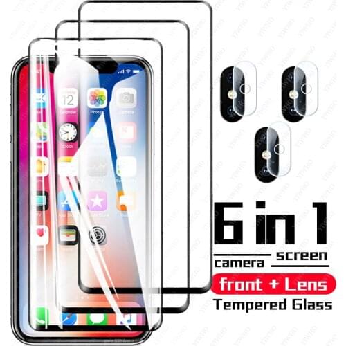 Tempered Glass For iPhone x 11 12 Mini Pro Max Screen Protector For iPhone X Xr Xs Max 6 6S 6P 7 8 Plus SE2020 Full Cover Glass