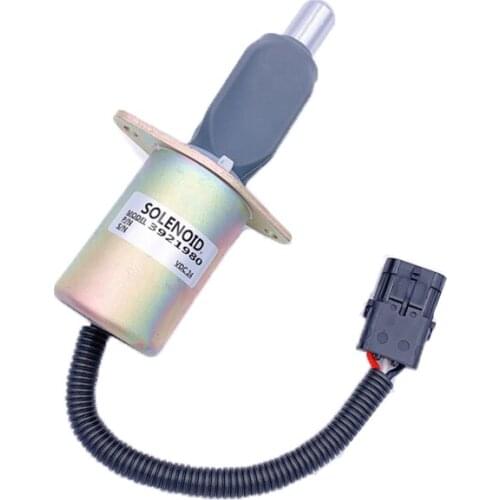 Excavator shutoff solenoid 24V 3921980 3918601 12V 3921978 3918600 stop solenoid