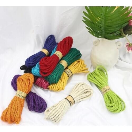 10 M/lot Hemp Rope DIY Gifts Candy Box Scrapbooking Christmas Decorations For Home Wedding Accessories