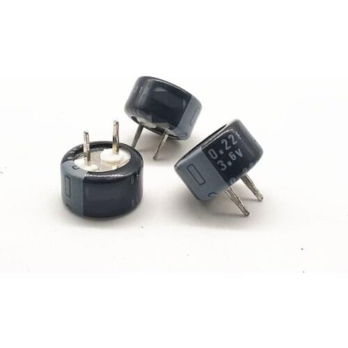 2pcs Original DBS-3R6D224T 3.6V 0.22F Energy Storage Memory Power Supply Button capacitor 3.6V0.22F