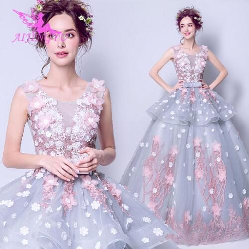 AIJINGYU 2021 2020 sweet Customized new hot selling cheap ball gown lace up back formal bride dresses wedding dress TJ581