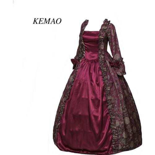 Rococo Baroque Marie Antoinette Ball Dresses 18th Century Renaissance Historical Period Dress Victorian Gown