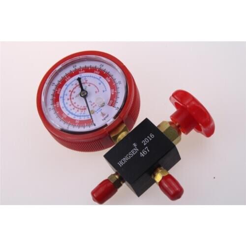 Free shipping HS-467A Refrigerant table tools high pressure single table valve