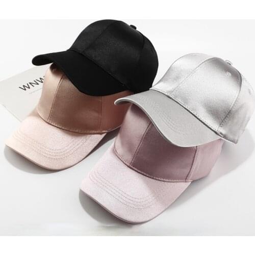 Womens Baseball Caps De Sedasatinada Ajustable 2021 Summer New Brand D Letter Silk Satin Womens HatVisor outdoor hats