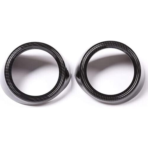 Car Side Air Conditioning Vent Outlet Cover Trim 2Pcs for Alfa Romeo Giulia 2016-2018 Auto Accessories (Carbon Fiber)