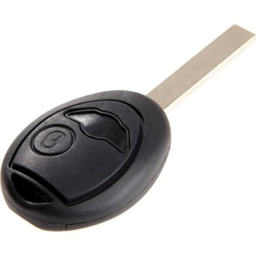 2 Buttons Auto Key Shell Case Auto Replacement Fob Cover Fit For BMW Mini Cooper Uncut Blade Blank Key Shell Car Covers
