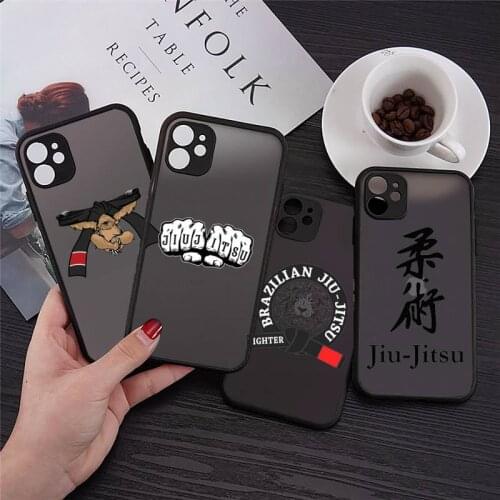 Jiu jitsu BJJ Brazilian Phone Case For iphone 12 11 8 7 plus mini x xs xr pro max matte transparent cover