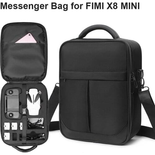 Drone Travel Carrying Case for FIMI X8 Mini Drone Shockproof Messenger Crossbody Bag Oxford Cloth Portable Handbag