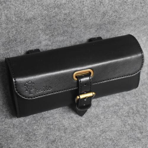 G31 Bicycle Bags British Retro Bicycle Tail Bag Bicycle Saddle Tools Pendant Leather Hardcover PU