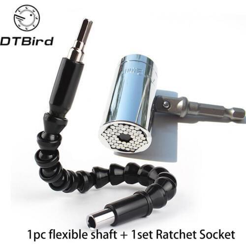 Flexible Drill Shaft Electronics Drill Black Flexible Shaft Bits Extention Screwdriver Bit Holder Connect Link+Universal Sleeve