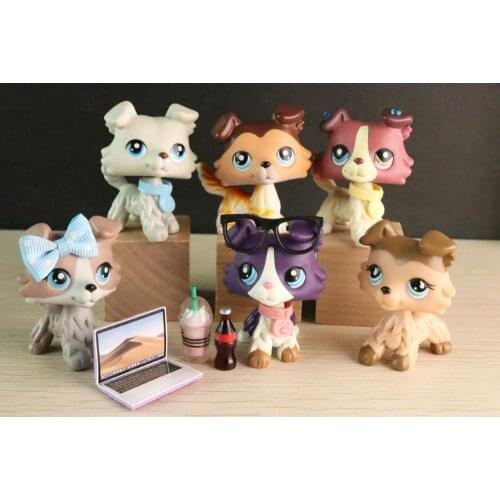 Cartoon Animals quality cute toys Lovely Pet shop animal 6PCS action figure littlest toys with Accessories