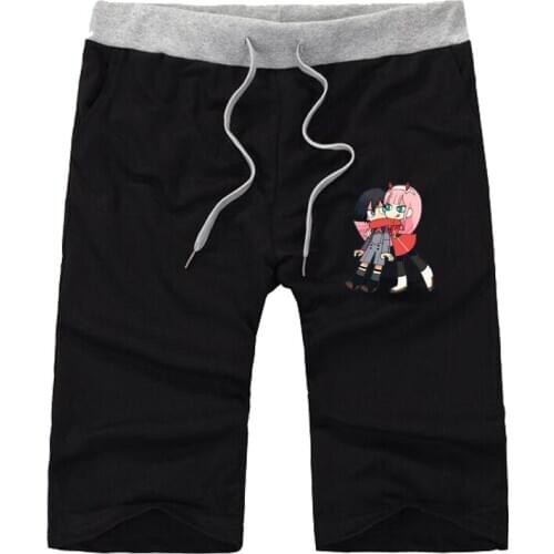 Anime DARLING in the FRANXX Shorts Men Summer Shorts Short Sweatpants Jogger teenagers Waist Pocket Trousers short pants