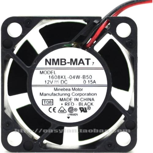 1608KL-04W-B50 12V0.15A 4020 Double Ball Cooling Fan 2/3 Line 4cm Fan