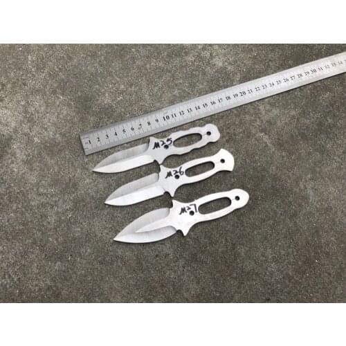 Handmade DIY Knife Blank Damascus Steel knife Sharp Blade Outoodr Survival Pocket Knife For Hunting Camping Outdoor Tools 4.9