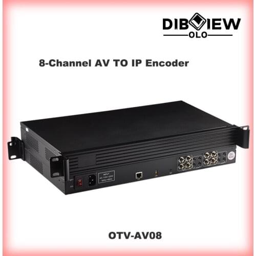 OTV-AV08 8 Channel CVBS AV TO IP RTMP RTSP HTTP UDP Streaming Video H264 Encoder For Hotel TV System