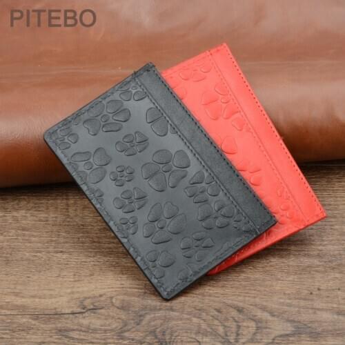 PITEBO Leather ID card set bus card set business card set business card holder Wallet Business Card Box nice good