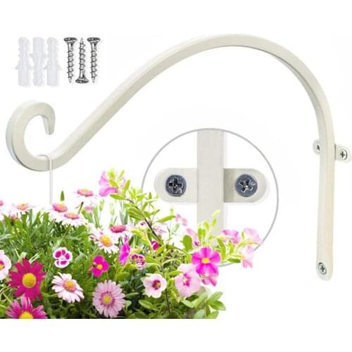 Flower Stand Garden Flowers Hanging Basket Hook Hanger Hooks 30 * 20cm Creative Yard Ornament Easy To Install Lights Holder