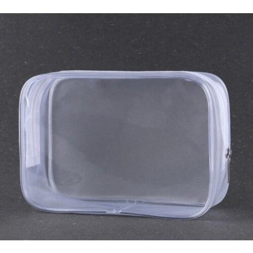 Transparent Makeup Bags Cosmetic Case Zipper Portable Waterproof Pvc Women Men Travel Storage Bag For Toiletries