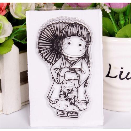 Figure pattern Transparent Silicone Stamp And metal die/Seal for DIY scrapbooking/photo album Decorative clear stamp sheets