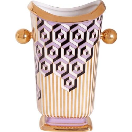 Nordic Luxury Ceramic Vase Flower Pot Decoration Creative Large Vase Flowerpot Modern Home Decor Flower Arrangement Decoration