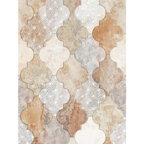 3M/Roll Peel And Stick Wallpaper Handpainting Trellis Marble Stone Extra Thick Self-Adhesive Prepasted Wallpaper Wall Mural