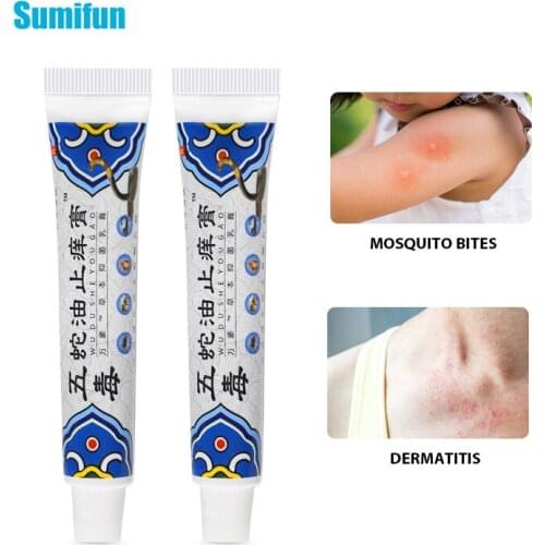 Sumifun Chinese Herbal Medical Ointment Anti-itch Snake Oil Antibacterial Psoriasis Cream Dermatitis Pruritus Eczema Plaster
