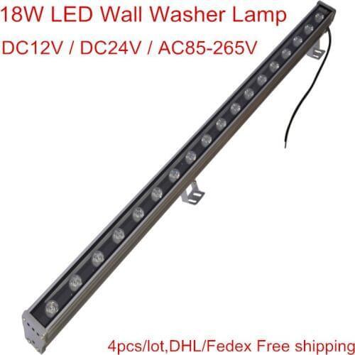 Super Bright 18W LED Wall Washer Light Led flood light waterproof IP65 LED outdoor light DC12V/DC24V/AC85-265V DHL Free shipping