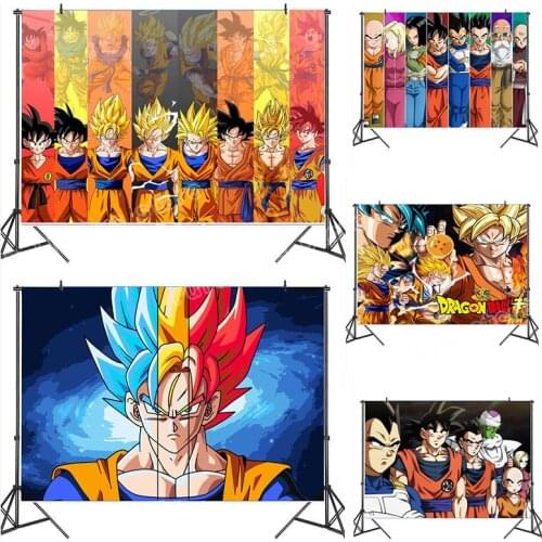 Anime Dragon Ball Banner Photography Backgrounds Professional HD Print Vinyl Personalized Print Photo Backdrops Wall Decoration